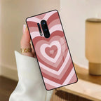 Latte Love Patter Glass Case Cover - Brown For OnePlus - ShopOnCliQ