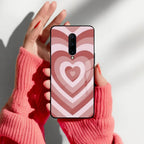 Latte Love Patter Glass Case Cover - Brown For OnePlus - ShopOnCliQ