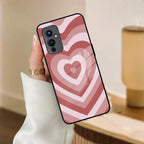 Latte Love Patter Glass Case Cover - Brown For OnePlus - ShopOnCliQ