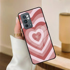 Latte Love Patter Glass Case Cover - Brown For OnePlus - ShopOnCliQ