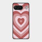 Latte Love Patter Glass Case Cover - Brown For Oneplus Nord 4 5G