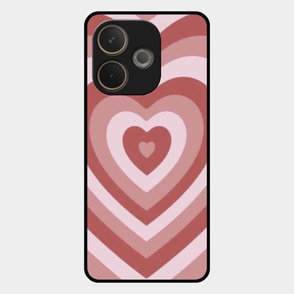 Latte Love Patter Glass Case Cover - Brown For Oppo A5 Pro 5G