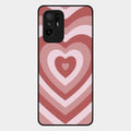 Latte Love Patter Glass Case Cover - Brown For Oppo F19 Pro Plus 5G