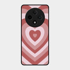 Latte Love Patter Glass Case Cover - Brown For Oppo F27 Pro Plus 5G
