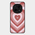 Latte Love Patter Glass Case Cover - Brown For Oppo F29 Pro 5G