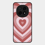 Latte Love Patter Glass Case Cover - Brown For Oppo F29 Pro 5G