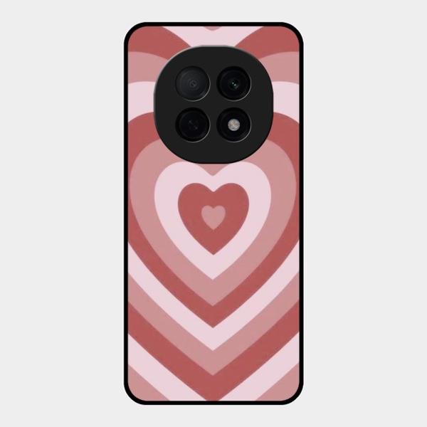 Latte Love Patter Glass Case Cover - Brown For Oppo F29 Pro 5G