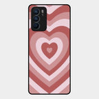 Latte Love Patter Glass Case Cover - Brown For Oppo Reno 6 5G