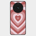 Latte Love Patter Glass Case Cover - Brown For Realme 11 Pro Plus 5G