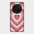 Latte Love Patter Glass Case Cover - Brown For Realme 12 Pro 5G