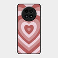 Latte Love Patter Glass Case Cover - Brown For Realme 13 5G
