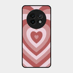 Latte Love Patter Glass Case Cover - Brown For Realme 13 Plus 5G