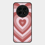 Latte Love Patter Glass Case Cover - Brown For Realme 13 Pro 5G