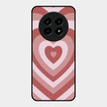 Latte Love Patter Glass Case Cover - Brown For Realme 13 Pro Plus 5G