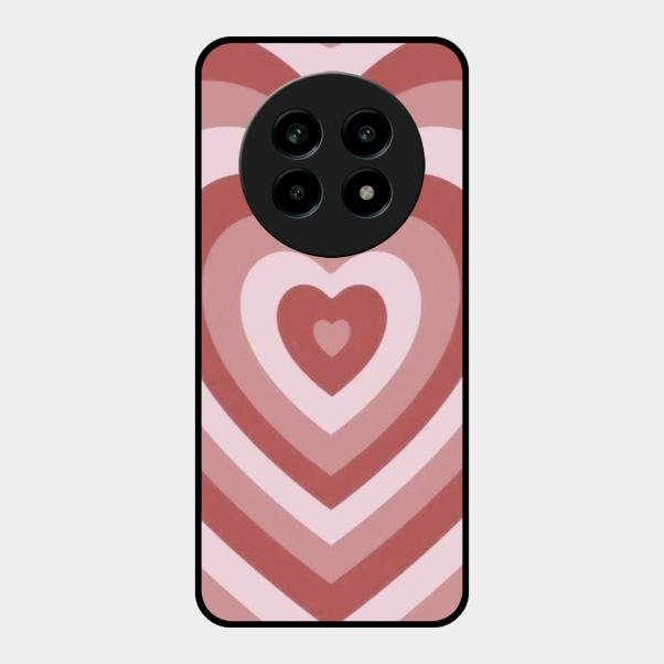 Latte Love Patter Glass Case Cover - Brown For Realme 13 Pro Plus 5G