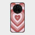 Latte Love Patter Glass Case Cover - Brown For Realme 14 Pro 5G