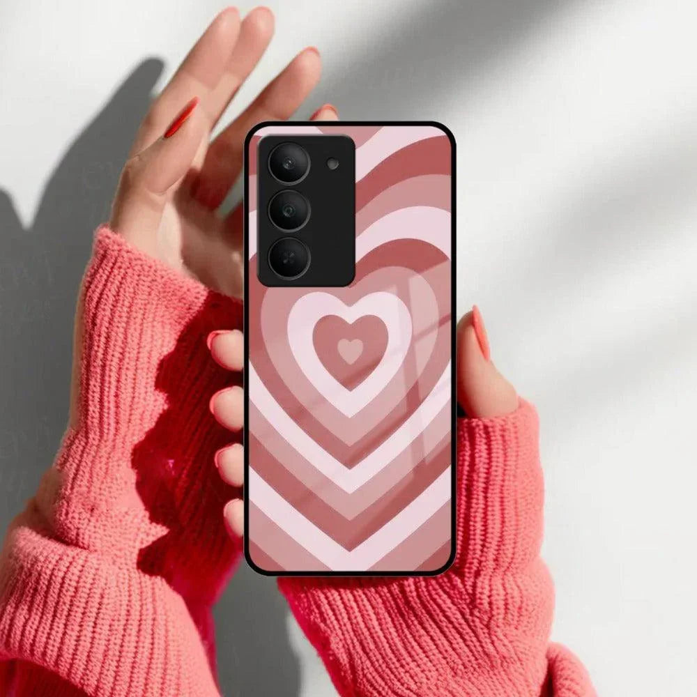 Latte Love Patter Glass Case Cover - Brown For Realme/Narzo - ShopOnCliQ