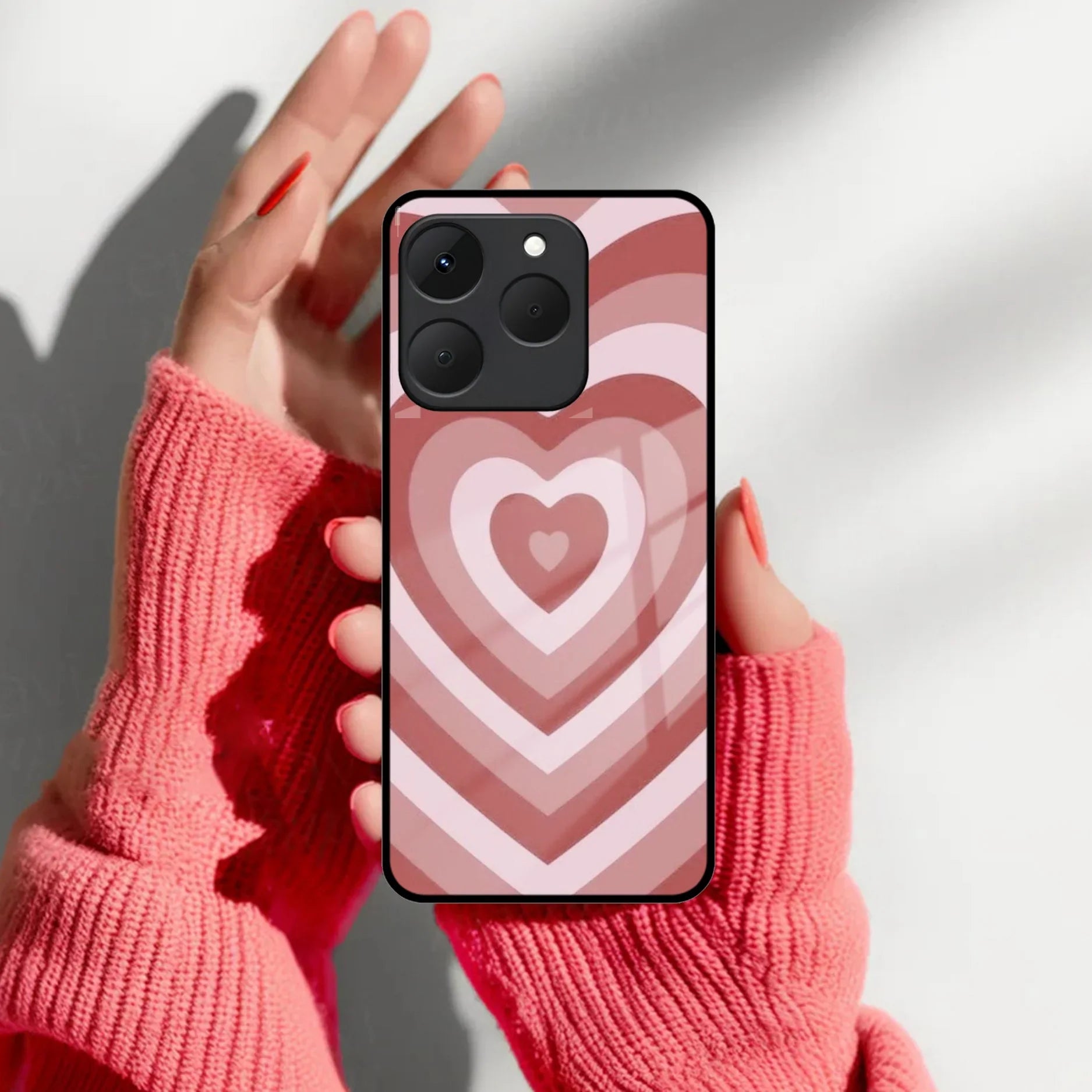 Check Glass Phone Case And Cover For Realme/Narzo
