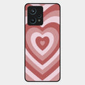 Latte Love Patter Glass Case Cover - Brown For Realme 9 Pro Plus 5G