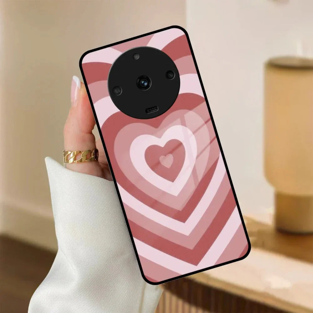 Latte Love Patter Glass Case Cover - Brown For Realme/Narzo - ShopOnCliQ