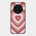Latte Love Patter Glass Case Cover - Brown For Realme Narzo 70 5G