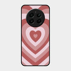 Latte Love Patter Glass Case Cover - Brown For Realme Narzo 70 Pro 5G