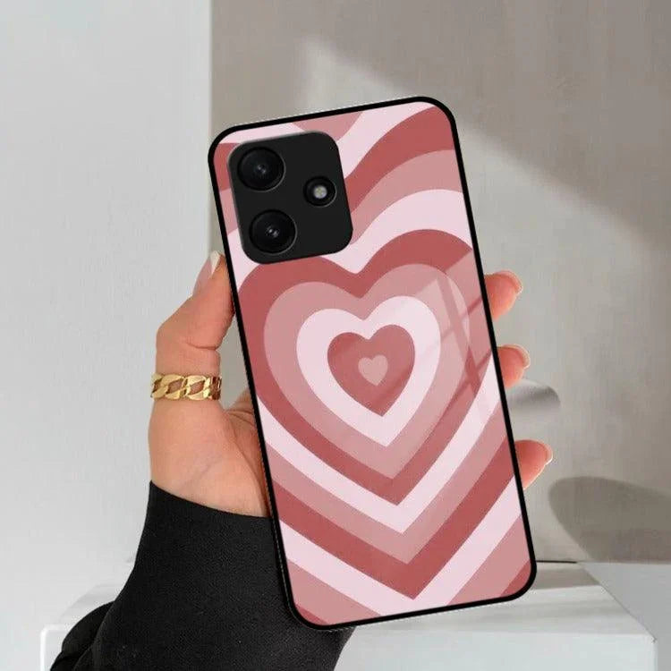 Latte Love Patter Glass Case Cover - Brown Redmi/Xiaomi - ShopOnCliQ