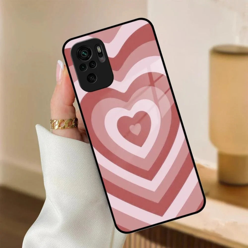 Latte Love Patter Glass Case Cover - Brown Redmi/Xiaomi - ShopOnCliQ