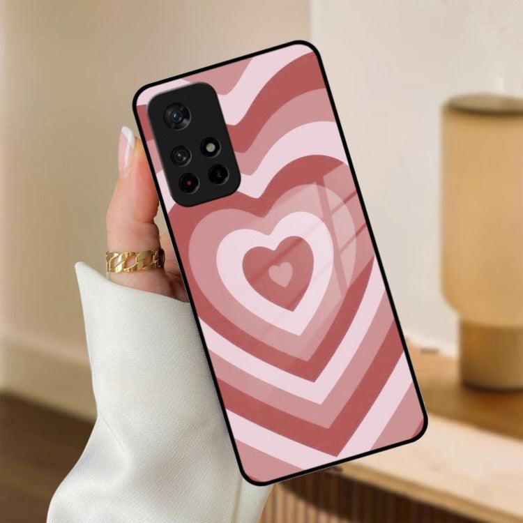 Latte Love Patter Glass Case Cover - Brown Redmi/Xiaomi - ShopOnCliQ