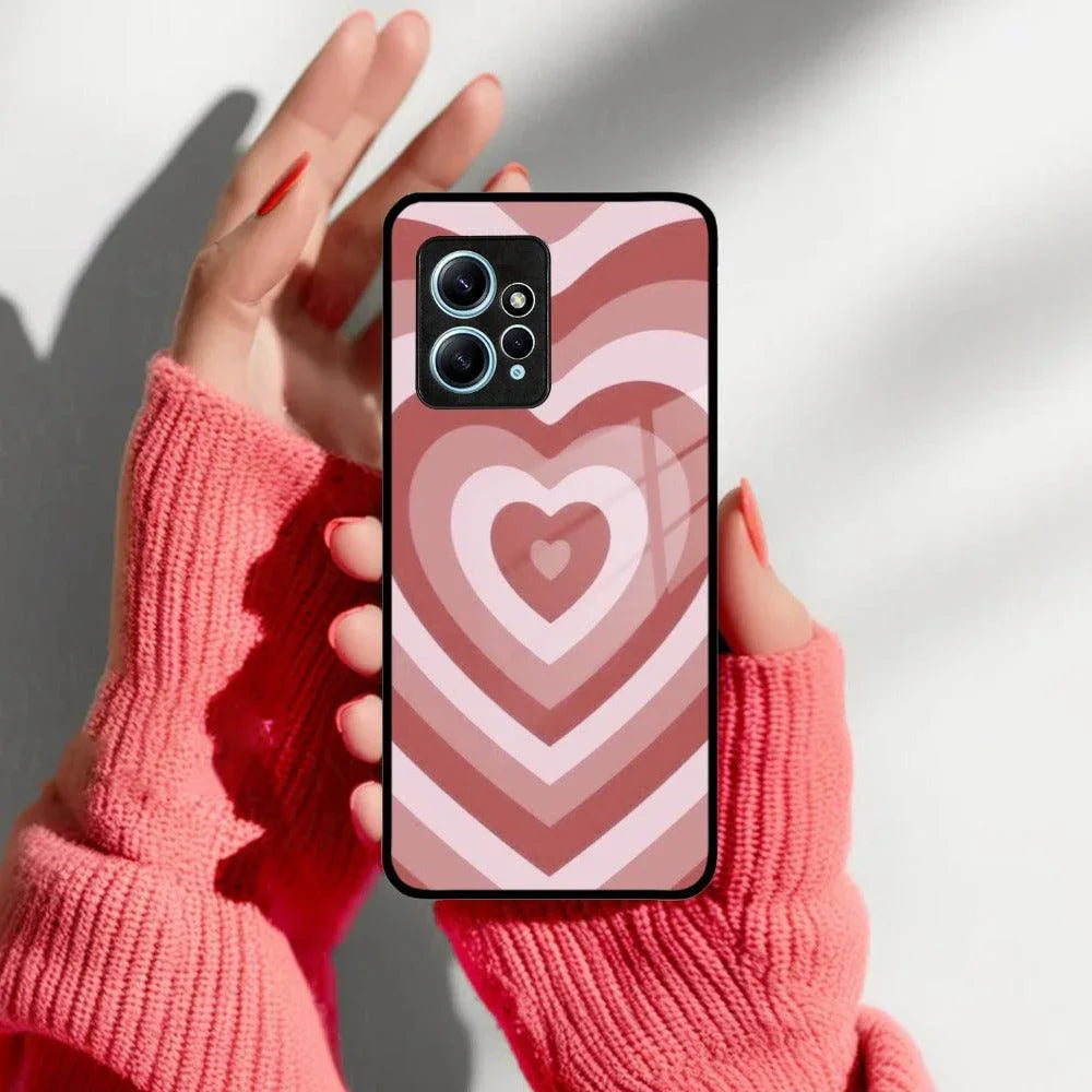 Latte Love Patter Glass Case Cover - Brown Redmi/Xiaomi - ShopOnCliQ