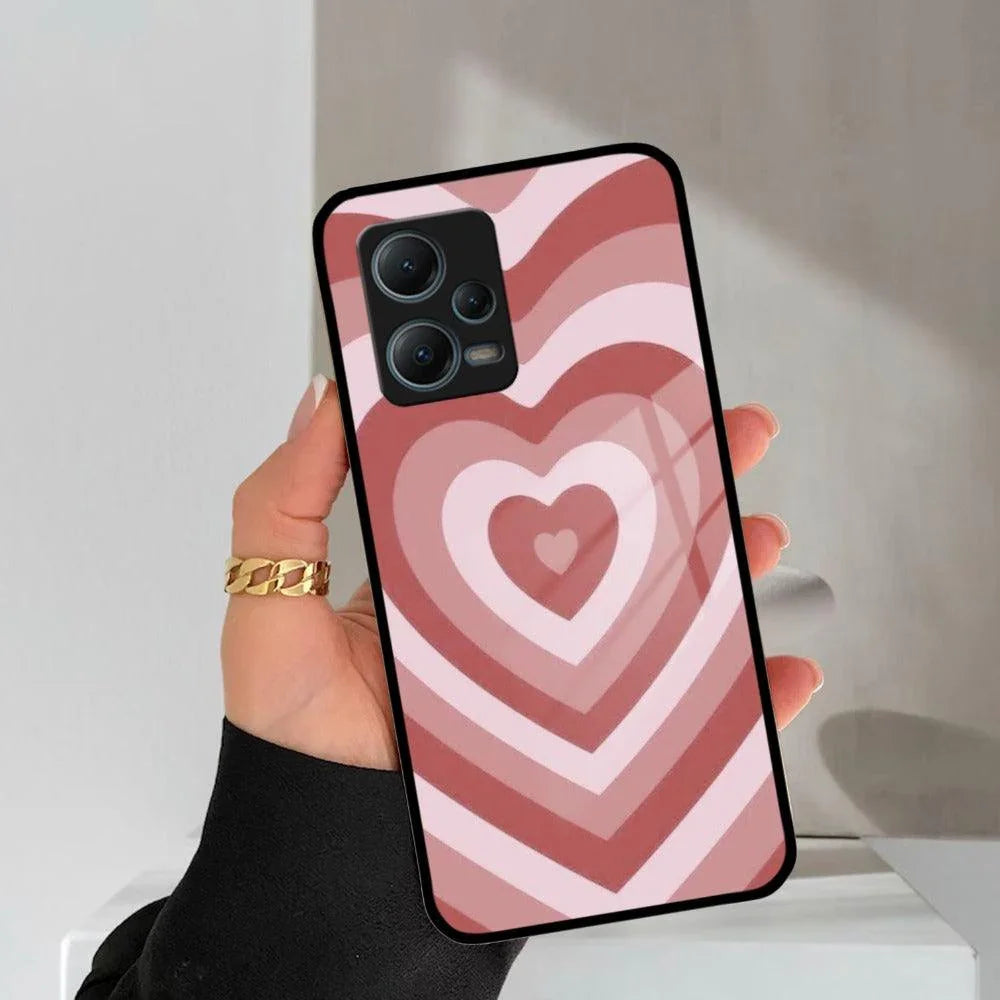 Latte Love Patter Glass Case Cover - Brown Redmi/Xiaomi - ShopOnCliQ
