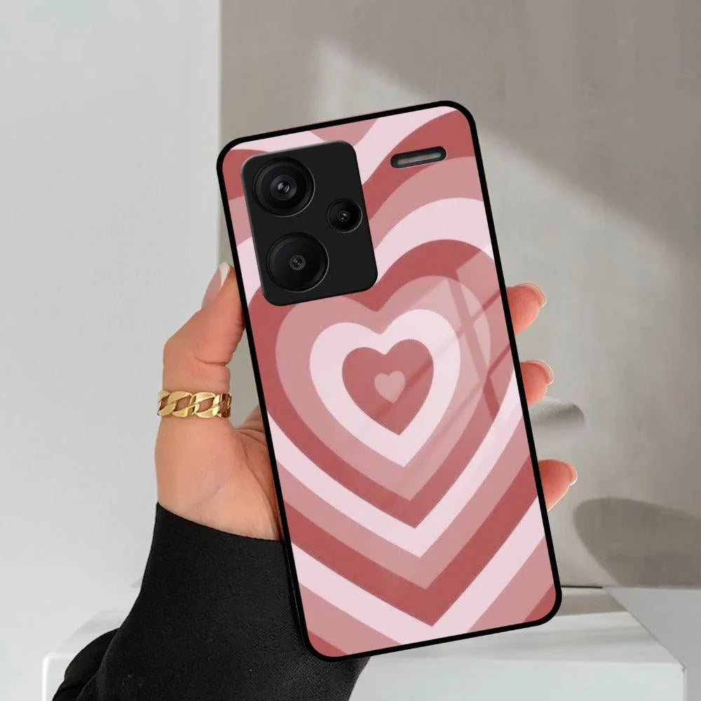 Latte Love Patter Glass Case Cover - Brown Redmi/Xiaomi - ShopOnCliQ