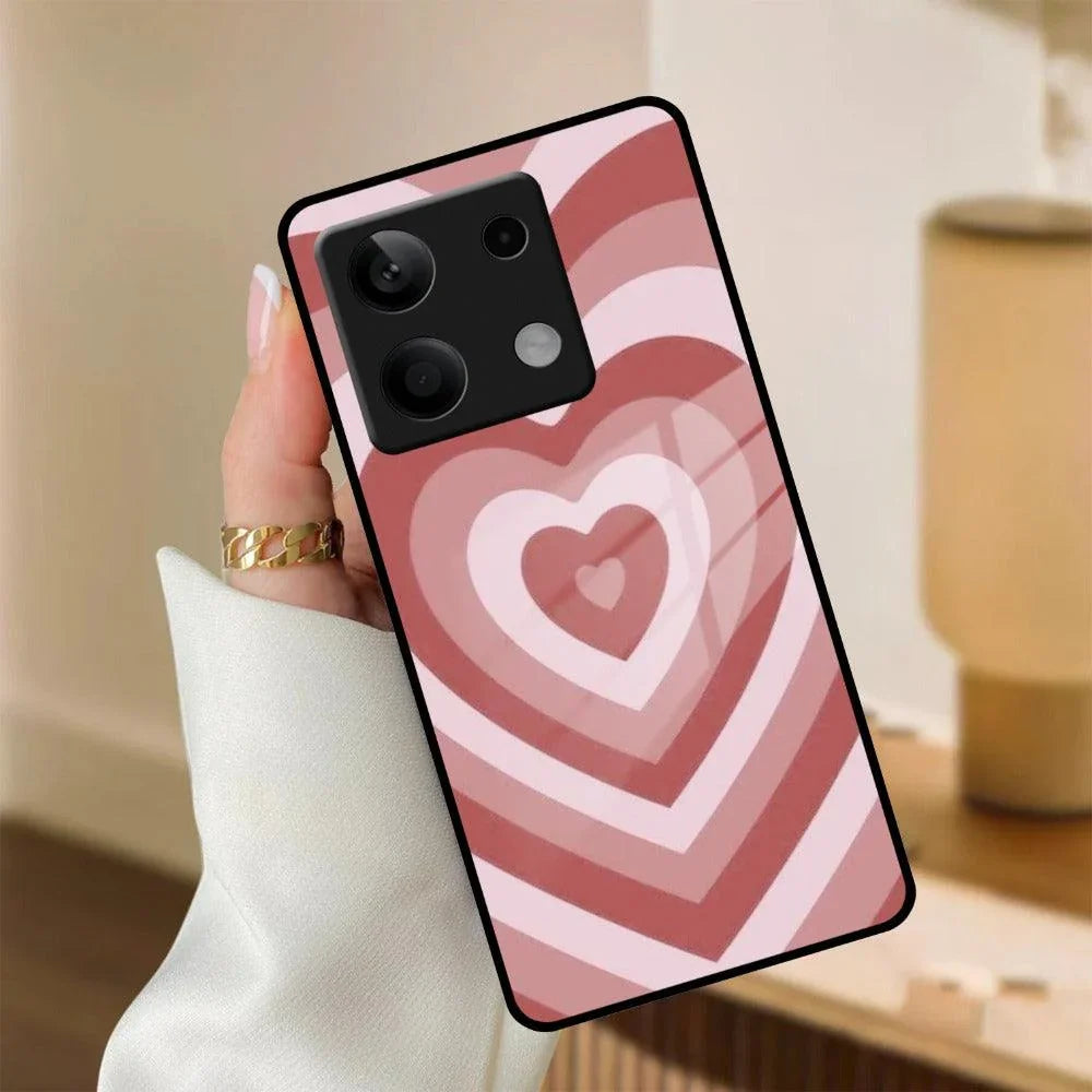 Latte Love Patter Glass Case Cover - Brown Redmi/Xiaomi - ShopOnCliQ