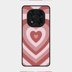 Latte Love Patter Glass Case Cover - Brown For Redmi Note 14 Pro 5G