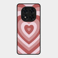 Latte Love Patter Glass Case Cover - Brown For Redmi Note 15 Pro 5G