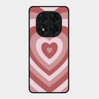 Latte Love Patter Glass Case Cover - Brown For Redmi Note 15 Pro 5G