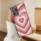 Latte Love Patter Glass Case Cover - Brown For Samsung - ShopOnCliQ