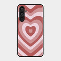 Latte Love Patter Glass Case Cover - Brown For Samsung Galaxy M35 5G