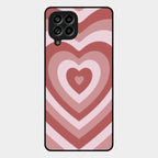 Latte Love Patter Glass Case Cover - Brown For Samsung Galaxy M53 5G
