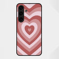 Latte Love Patter Glass Case Cover - Brown For Samsung Galaxy S25 FE 5G