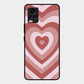 Latte Love Patter Glass Case Cover - Brown For Vivo V20 Pro 5G