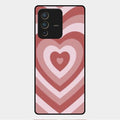 Latte Love Patter Glass Case Cover - Brown For Vivo V23 Pro 5G
