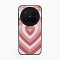 Latte Love Patter Glass Case Cover - Brown For Vivo X300 Pro 5G