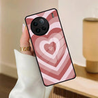 Latte Love Patter Glass Case Cover - Brown For iQOO - ShopOnCliQ