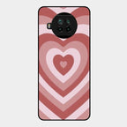 Latte Love Patter Glass Case Cover - Brown For Xiaomi Mi 10I 5G