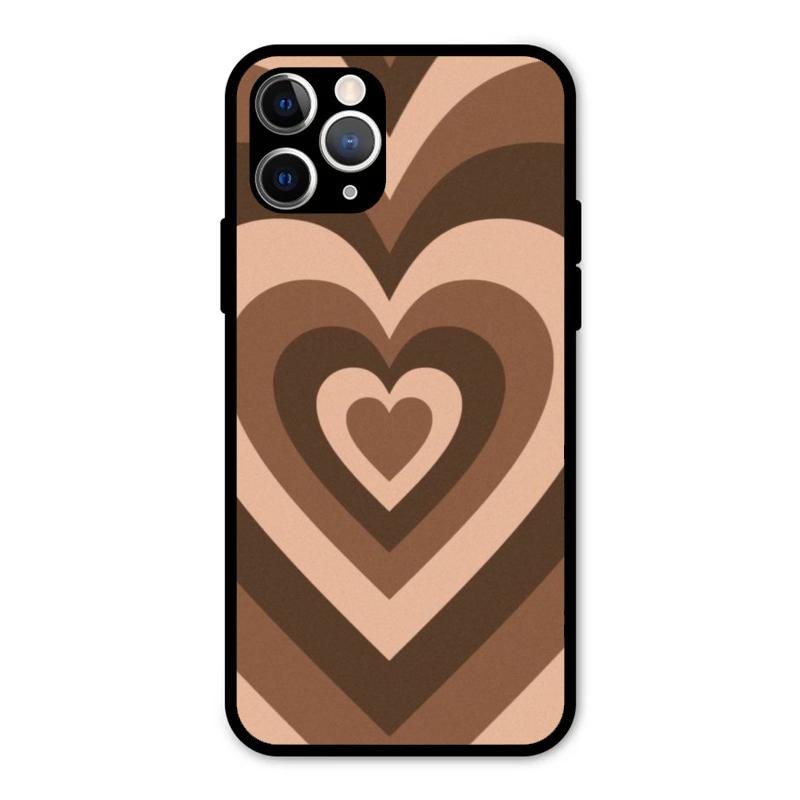 Latte Love Patter Glass Case Cover - Coffee For iPhone 11 Pro