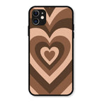 Latte Love Patter Glass Case Cover - Coffee For iPhone 11
