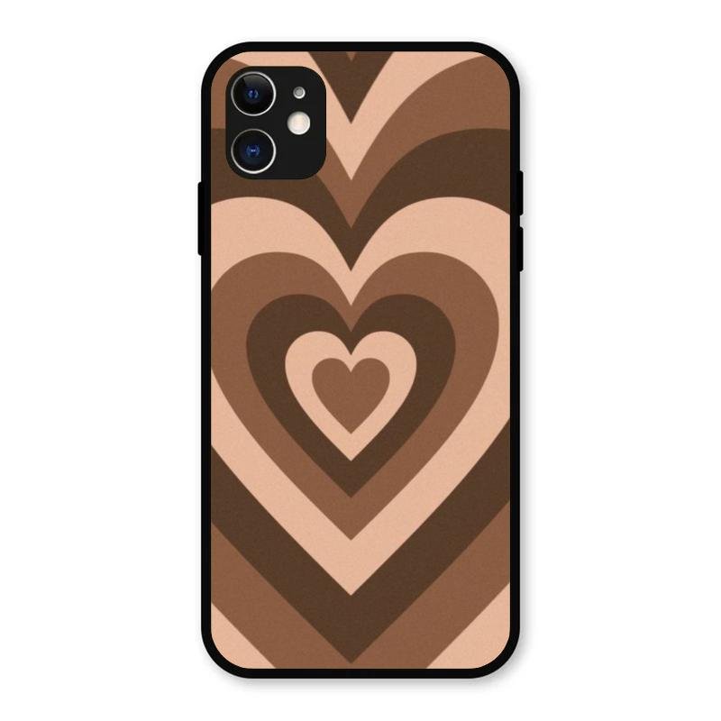 Latte Love Patter Glass Case Cover - Coffee For iPhone 11