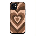 Latte Love Patter Glass Case Cover - Coffee For iPhone 12