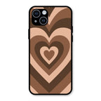 Latte Love Patter Glass Case Cover - Coffee For iPhone 14